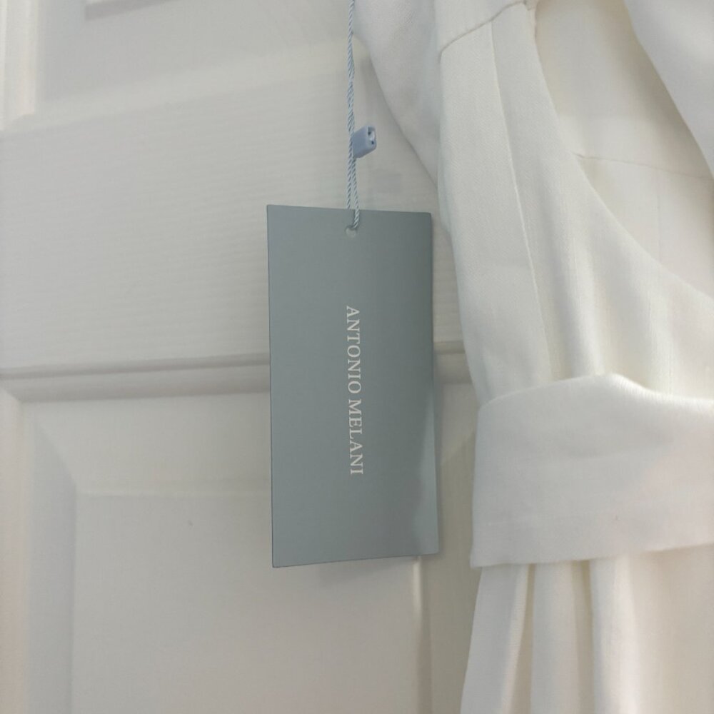 NWT Antonio Melani White Jumpsuit Double Lined - Picture 3 of 6